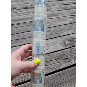 VTG 1998 Con-Tact Brand Shelf Liner Country Home 12" Contact Paper 10 Ft Roll